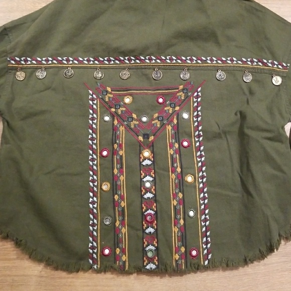 NWOT Beautiful Stories Shirt/Jacket Embroidered - Picture 4 of 4